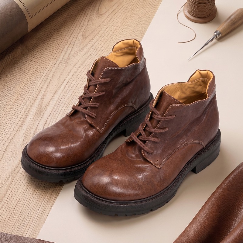 Men Shoes Oxford - Luksusowe, ręcznie wykonane męskie botki do