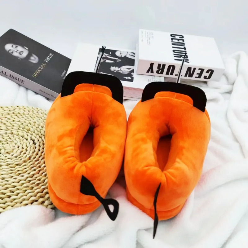 Men Shoes Winter - Anime Chainsaw Man Pochita Kapcie Domowe