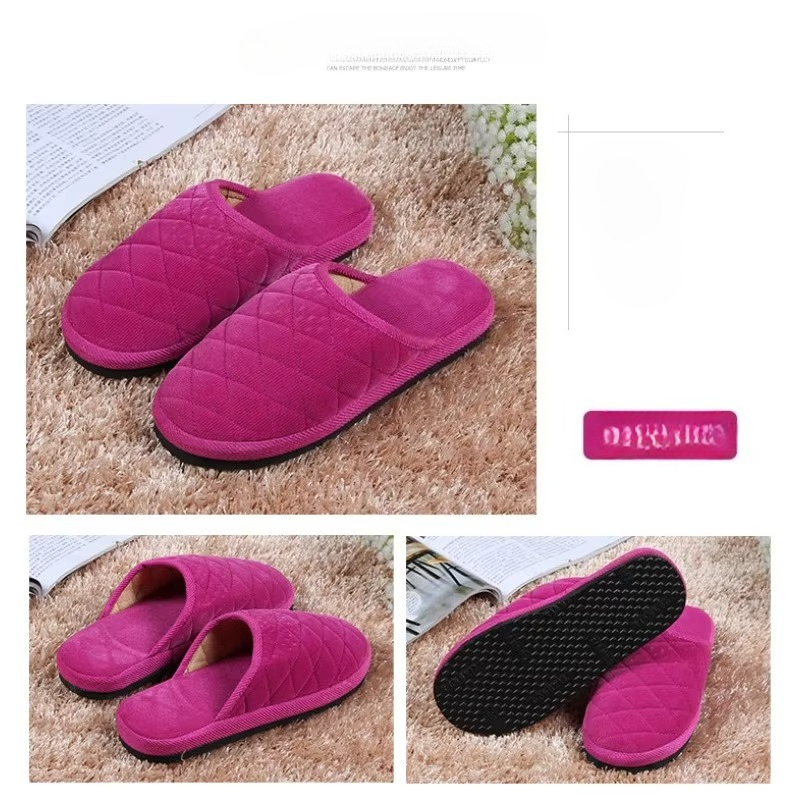 Men Shoes Winter - Modne, puszyste kapcie z futerkiem, ciepłe,