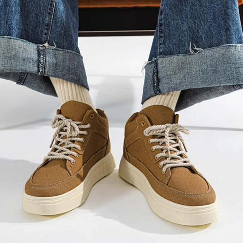 Męskie trampki na grubej podes – Canvas Sneaker High recenzja i cena