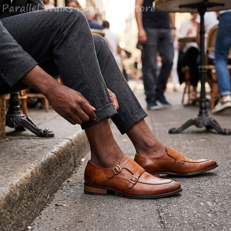 Męskie mokasyny z podwójną kla – Men Shoes Oxford recenzja i cena