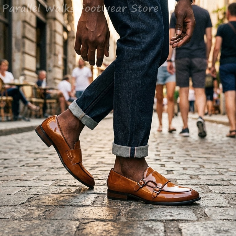 Męskie mokasyny z podwójną kla – Men Shoes Oxford recenzja i cena