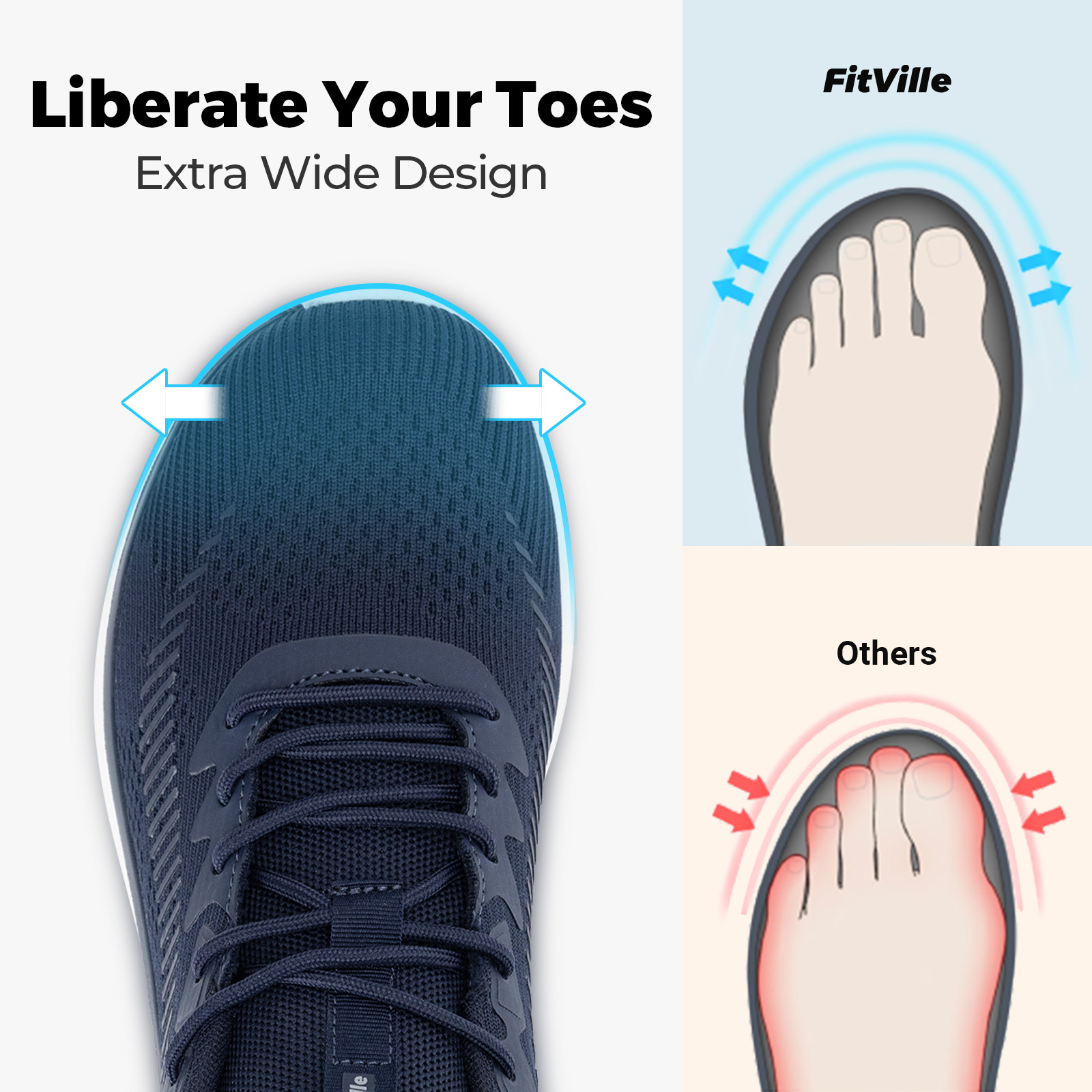 FitVille Męskie buty do chodze – Men'S Shoes For Plantar Fasciitis recenzja i cena