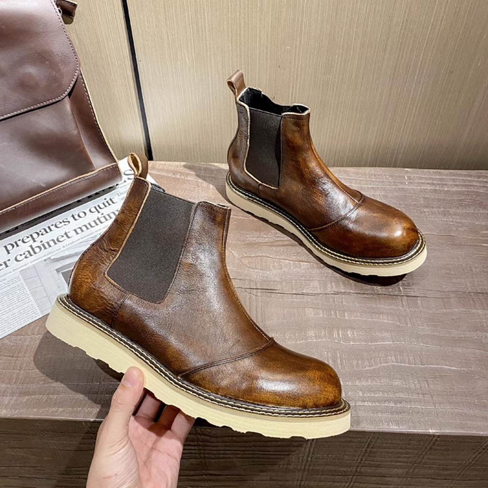 Męskie buty Chelsea z prawdziw – Men Shoes Oxford recenzja i cena