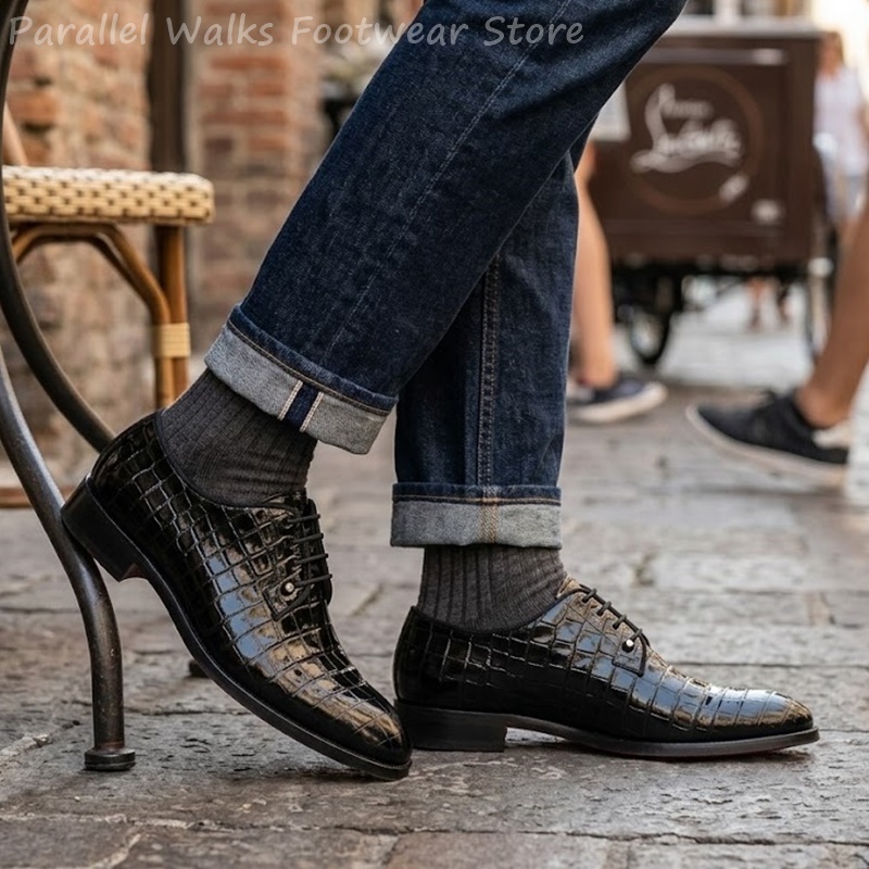Męskie buty oxford ze skóry la – Men Shoes Oxford recenzja i cena