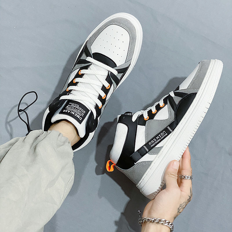 Męskie białe trampki na grubej – Canvas Sneaker High recenzja i cena